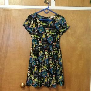 Modcloth Bird Print Dress